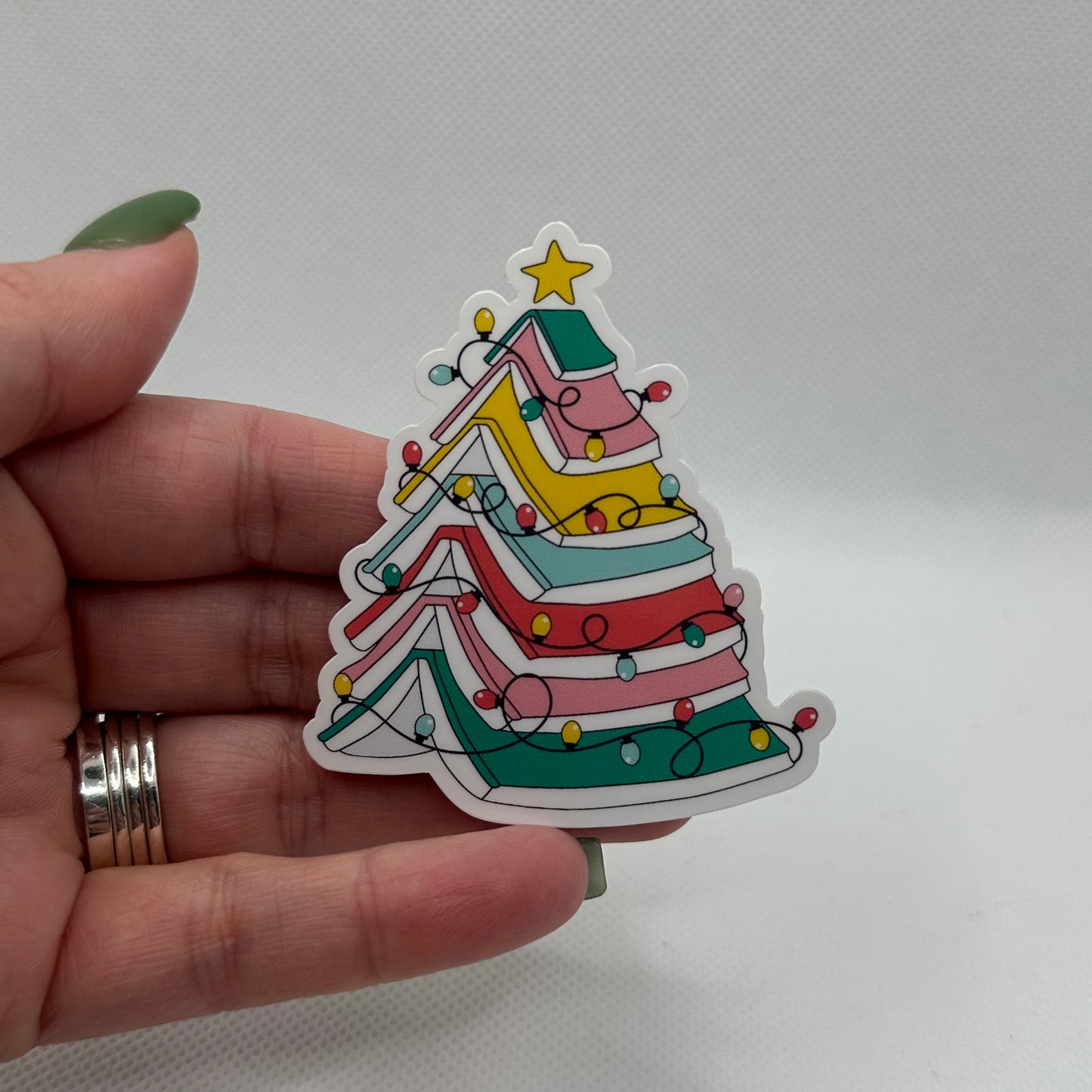 Book Christmas Tree - Sticker