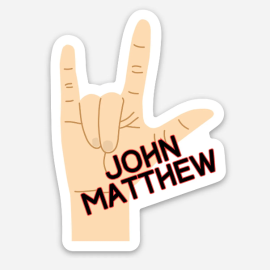 John Matthew - the Black Dagger Brotherhood Sticker