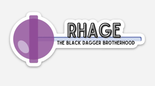Rhage - The Black Dagger Brotherhood Sticker