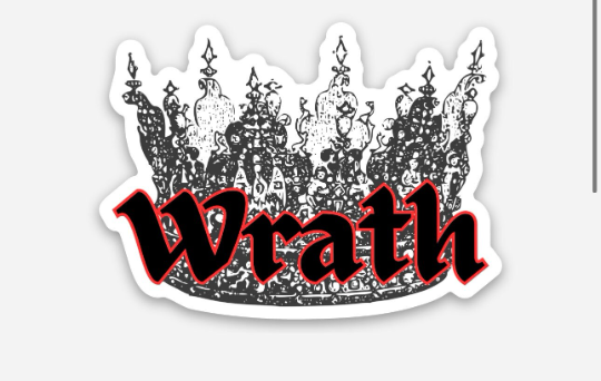 Wrath - the Black Dagger Brotherhood Sticker