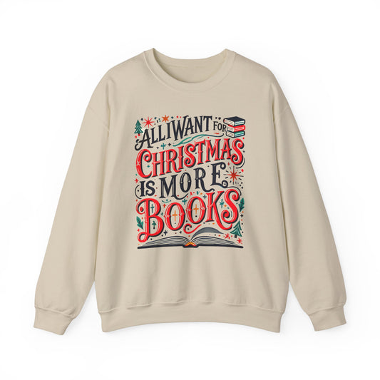 More Books - Crewneck Sweatshirt