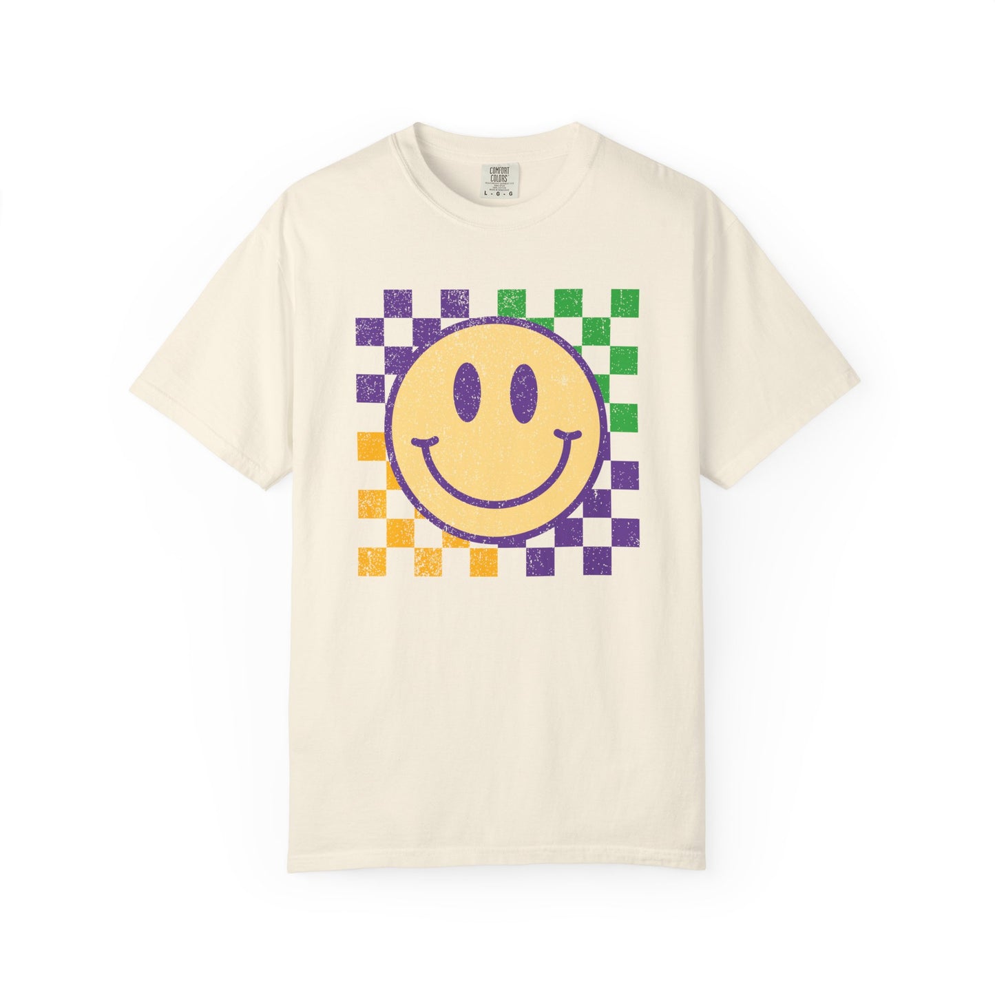 Mardi Gras Smiley - T-shirt