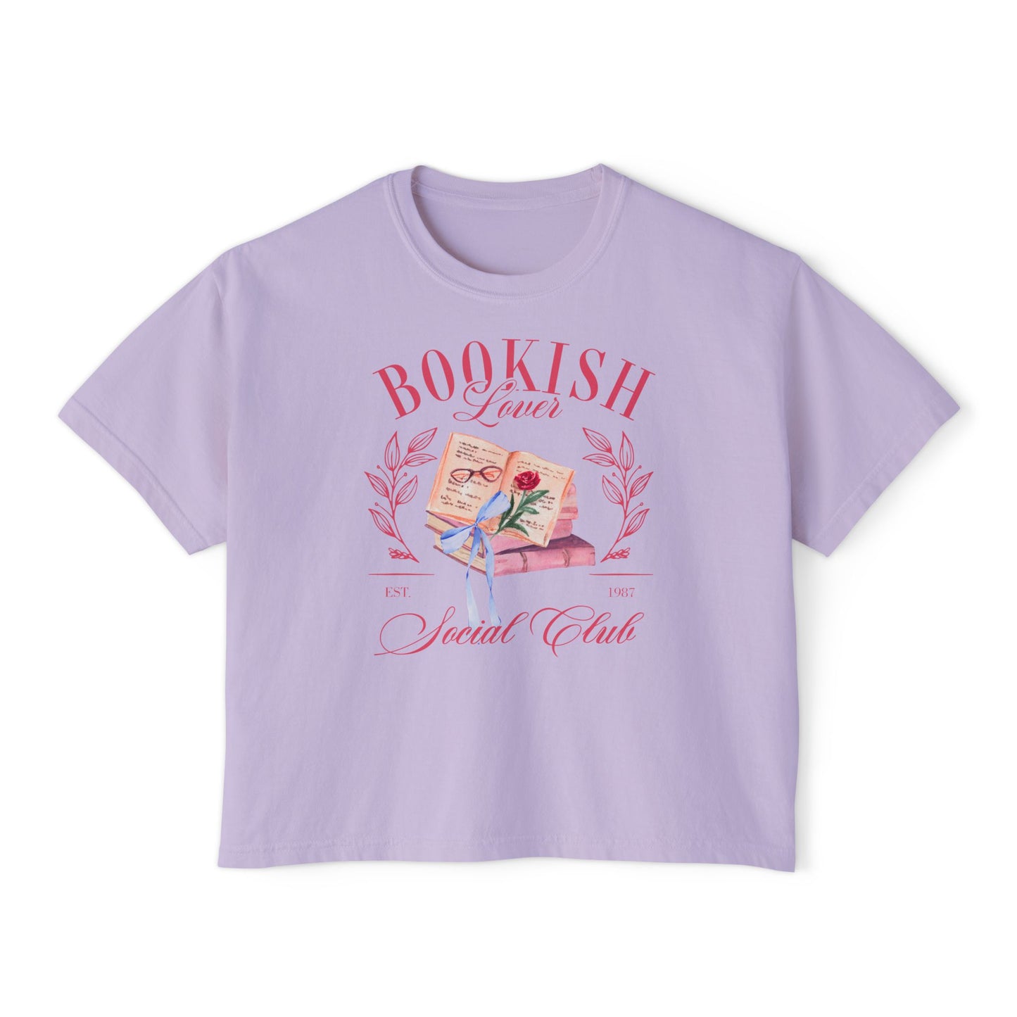 Bookish Lover Social Club - Crop