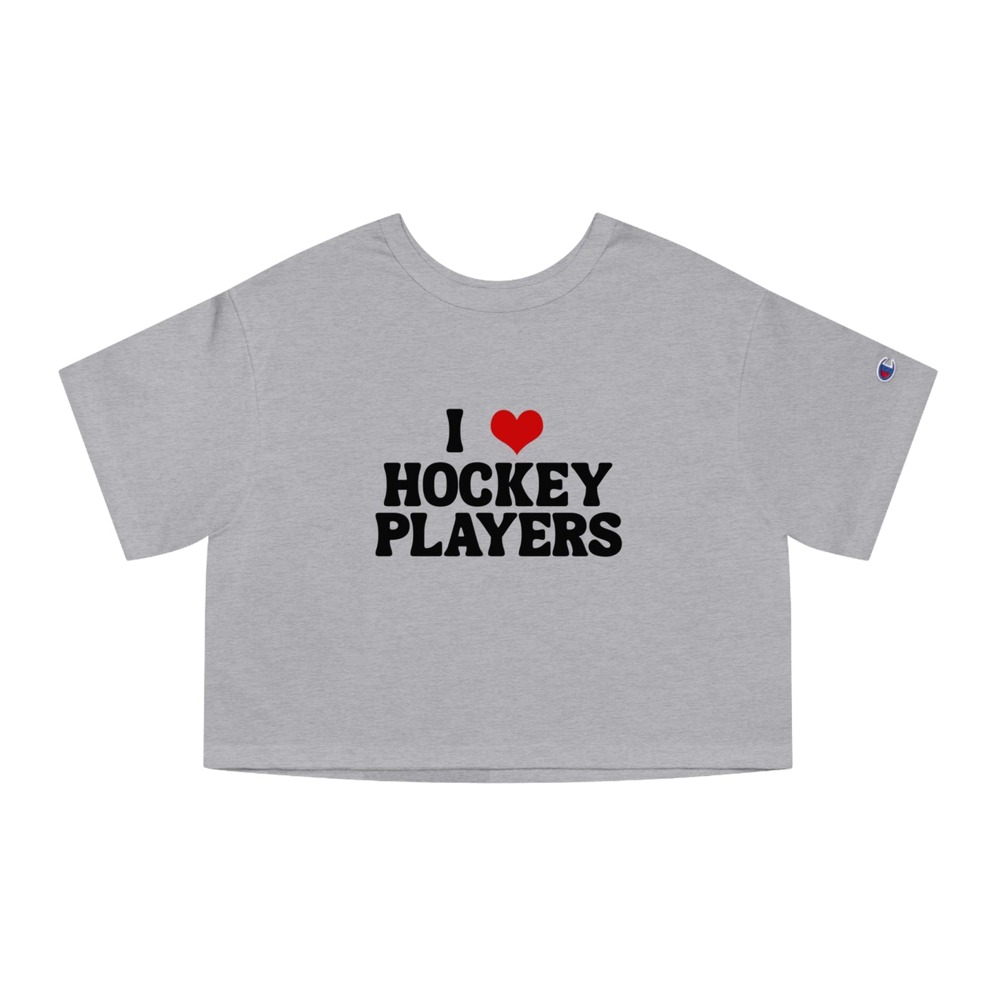 I Love Hockey Players - Cropped T-Shirt