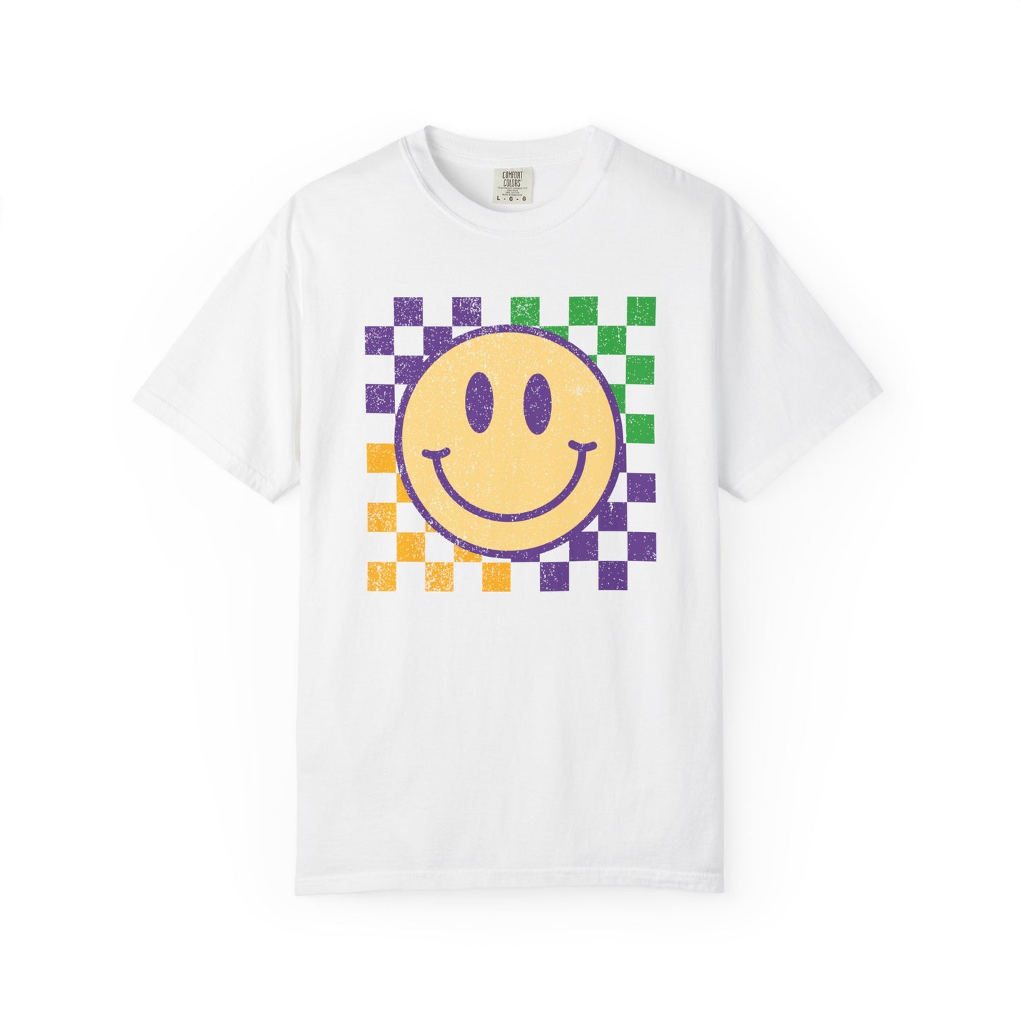 Mardi Gras Smiley - T-shirt