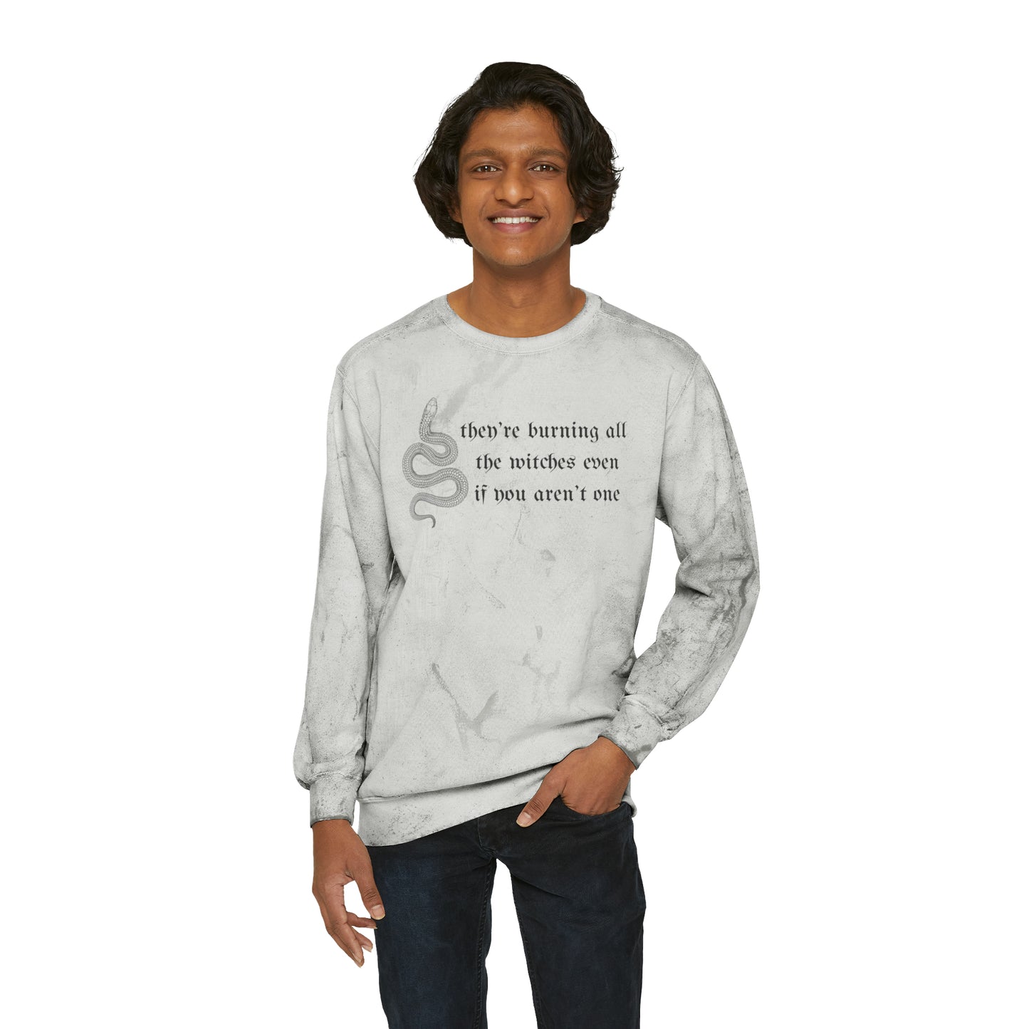 Burning Witches Color Blast Crewneck Sweatshirt