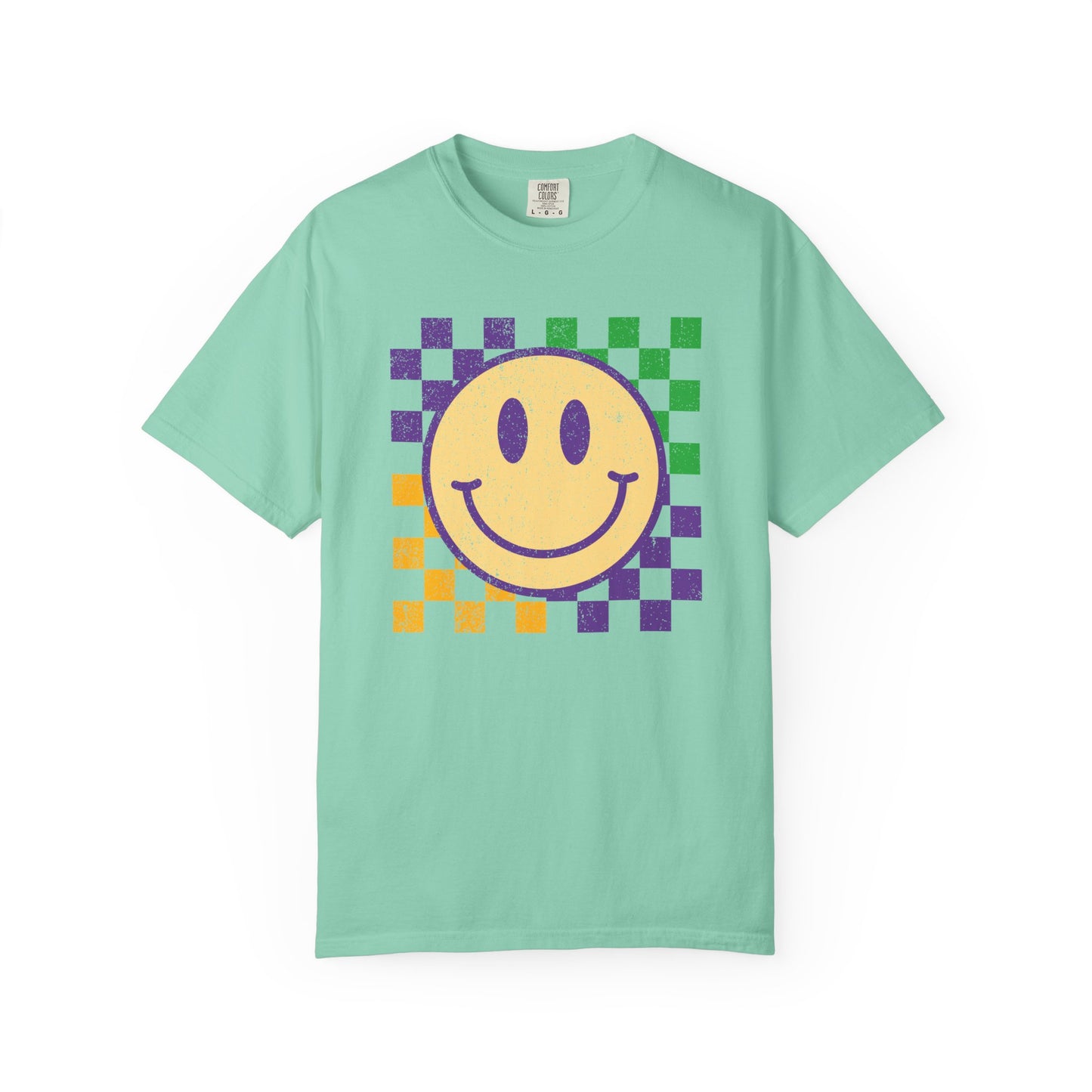 Mardi Gras Smiley - T-shirt