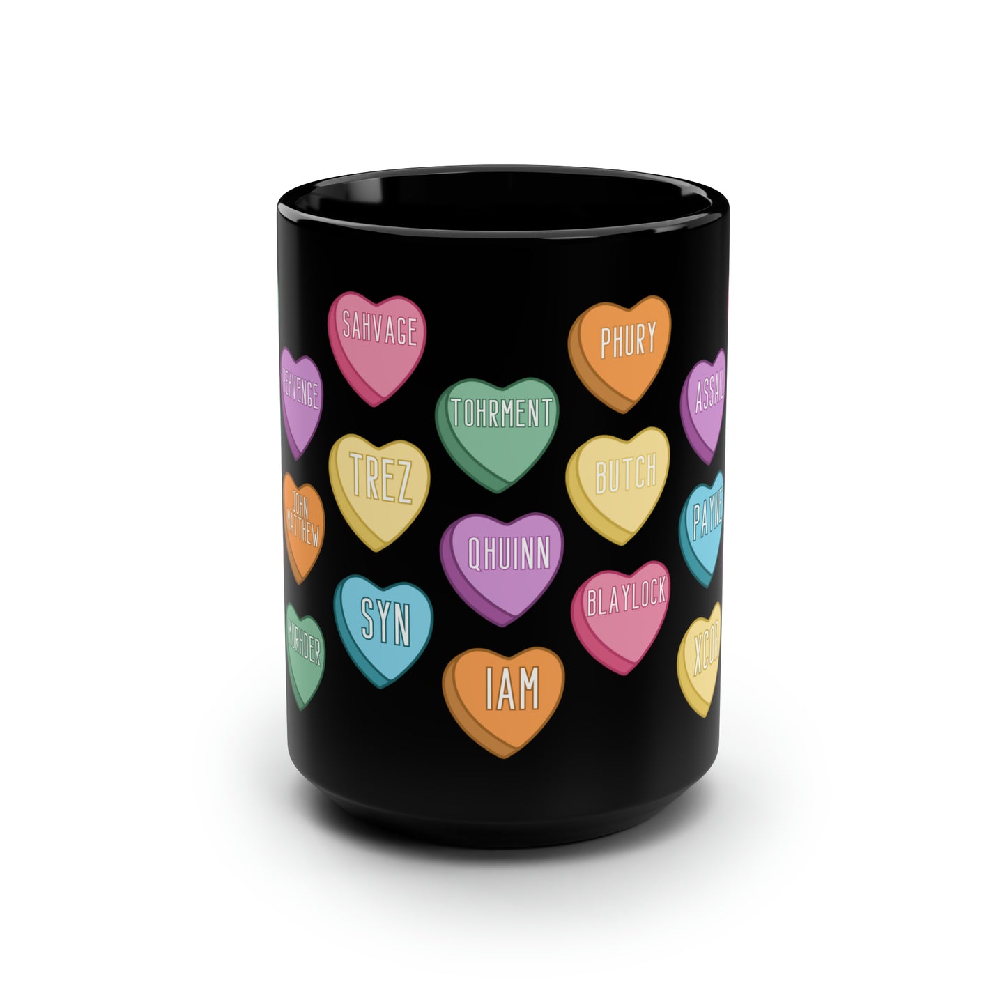 Black Dagger Brotherhood Mug | Candy Hearts | Valentine | Bookish | Vampire Romance | 15oz mug