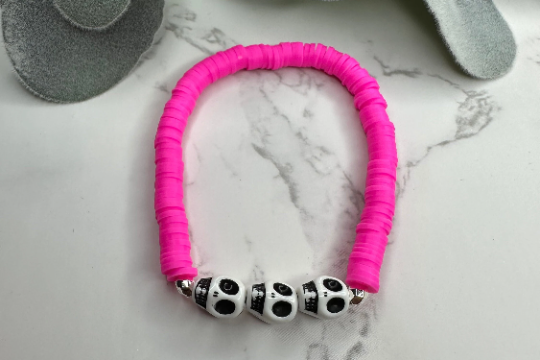 Pink Skull Bracelet