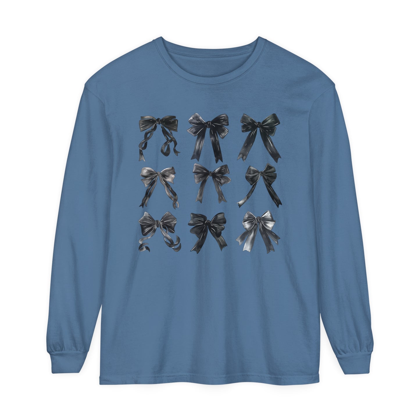 Black Bows - Comfort Colors Long Sleeve T-Shirt