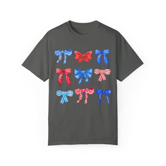 Patriotic Coquette Bows - Comfort Colors T-shirt