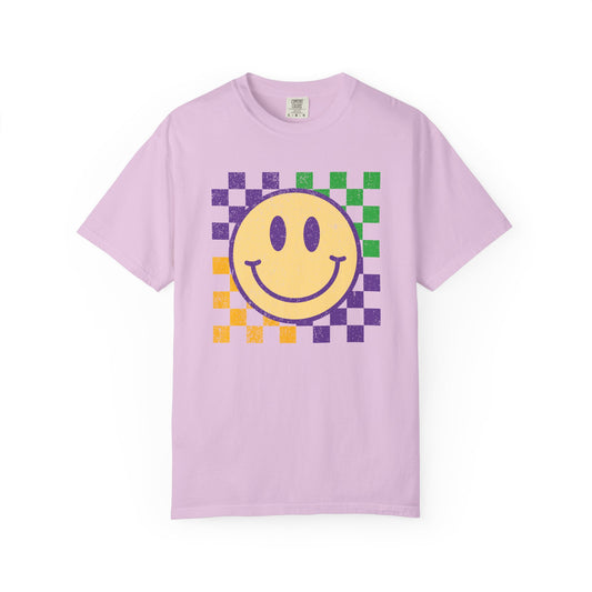 Mardi Gras Smiley - T-shirt