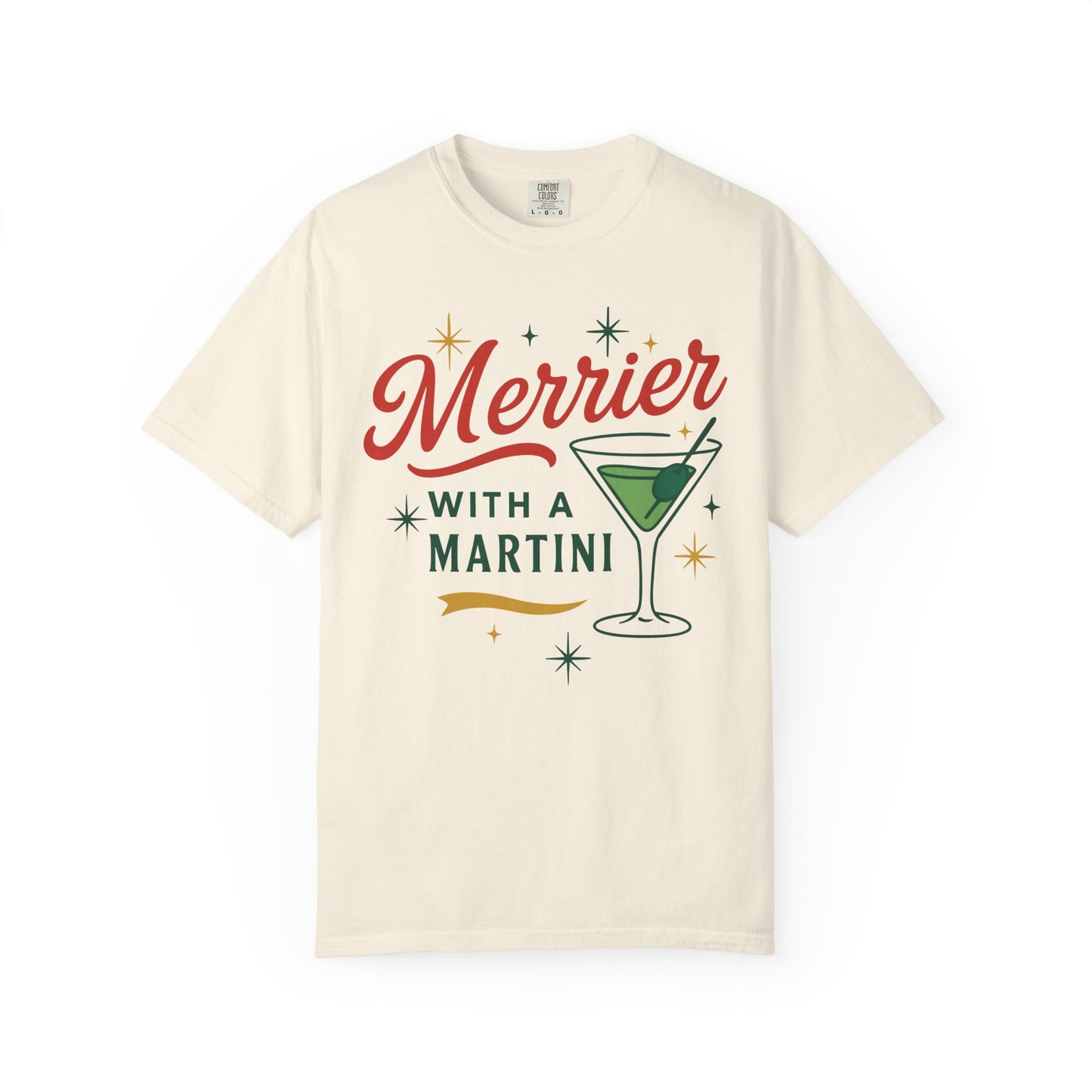 Merrier with a Martini - T-shirt
