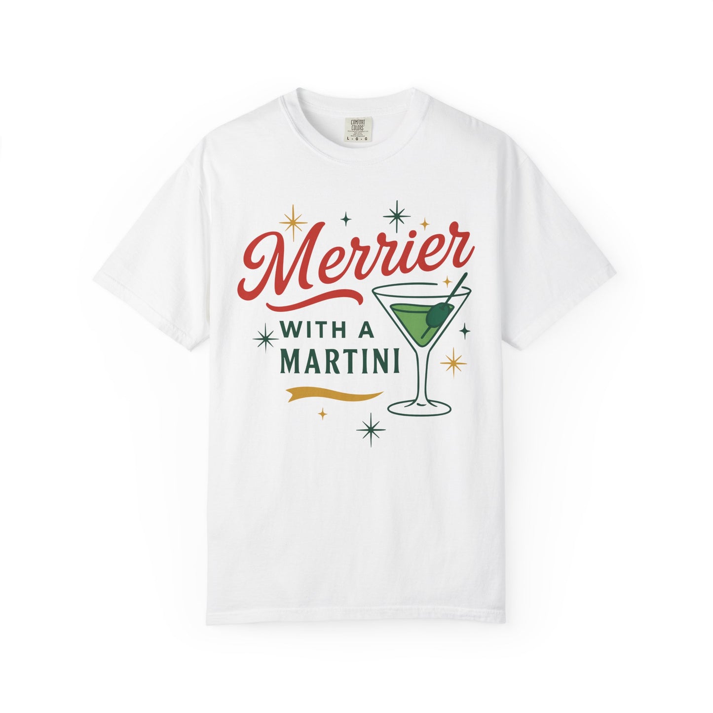 Merrier with a Martini - T-shirt