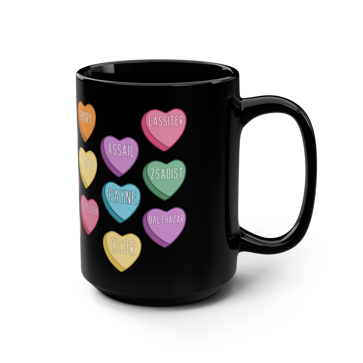 Black Dagger Brotherhood Mug | Candy Hearts | Valentine | Bookish | Vampire Romance | 15oz mug