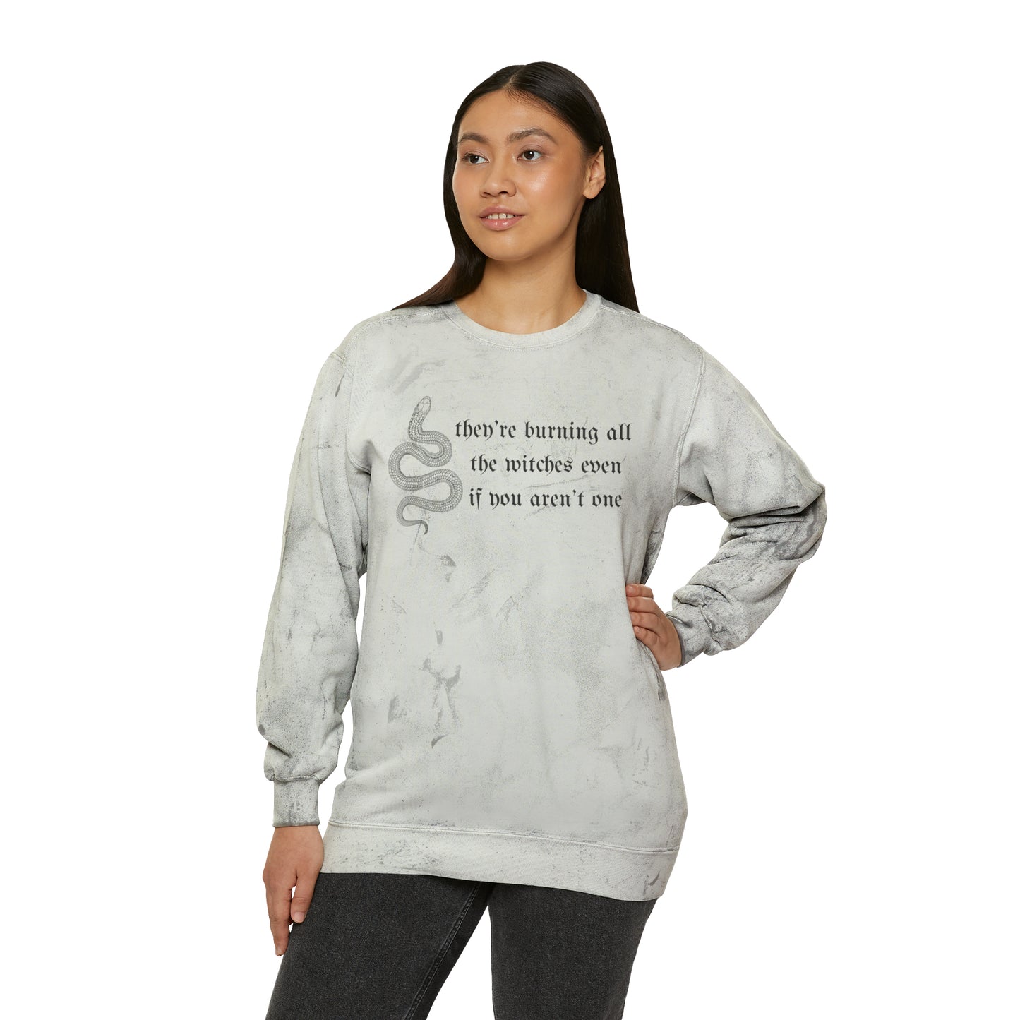 Burning Witches Color Blast Crewneck Sweatshirt