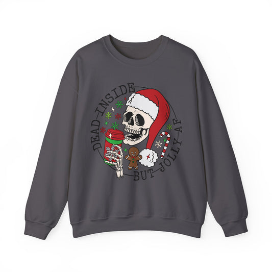 Dead Inside But Jolly AF - Crewneck Sweatshirt