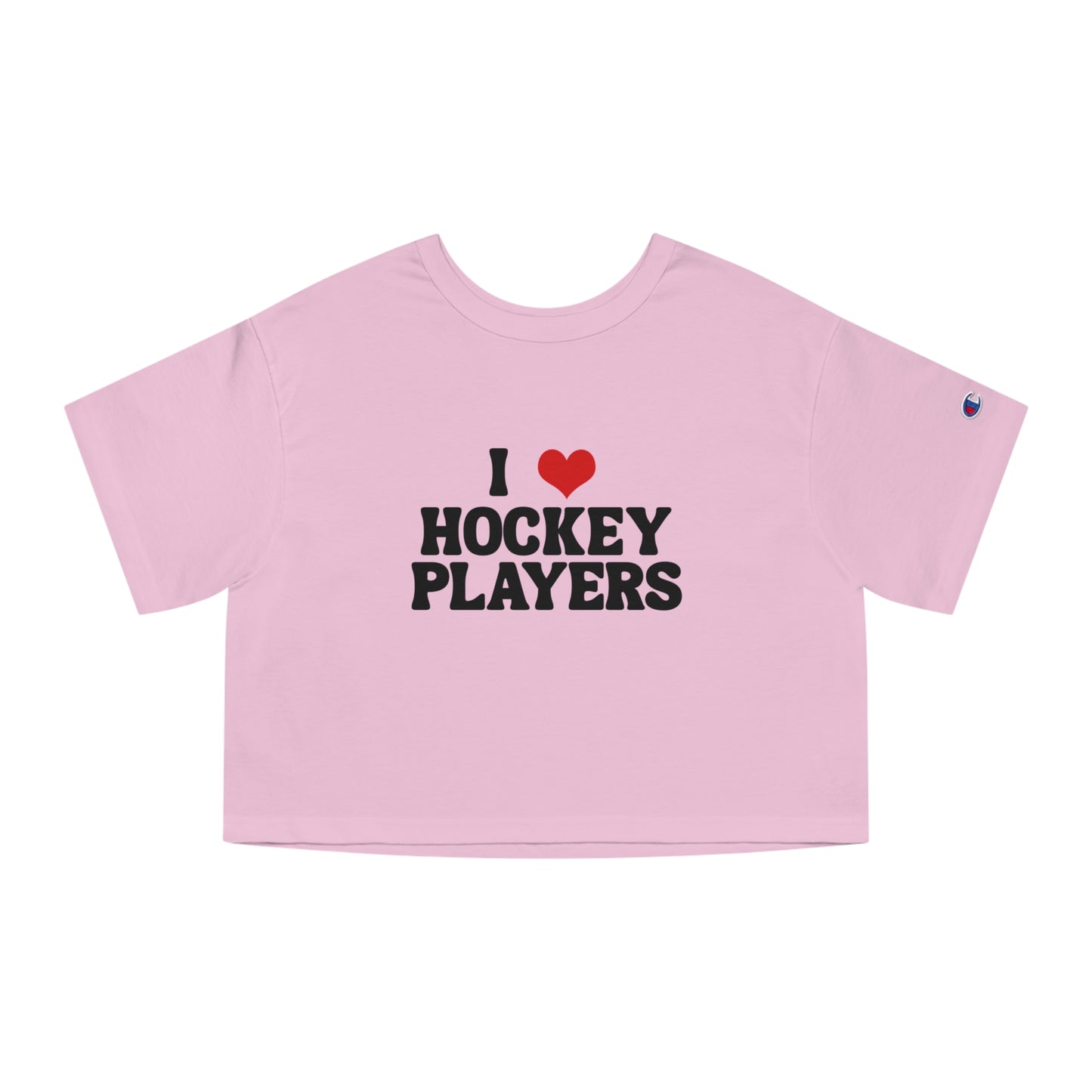 I Love Hockey Players - Cropped T-Shirt