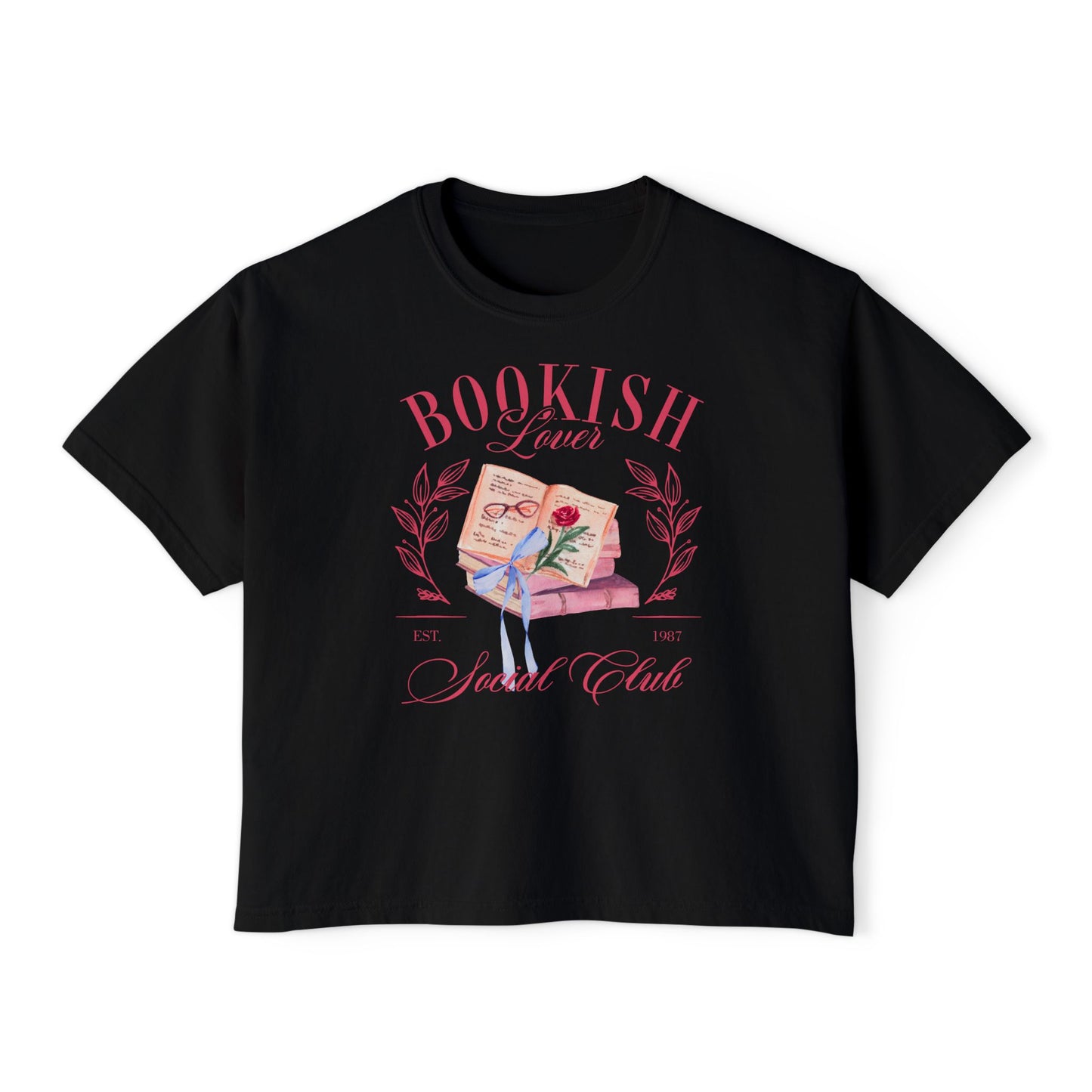 Bookish Lover Social Club - Crop
