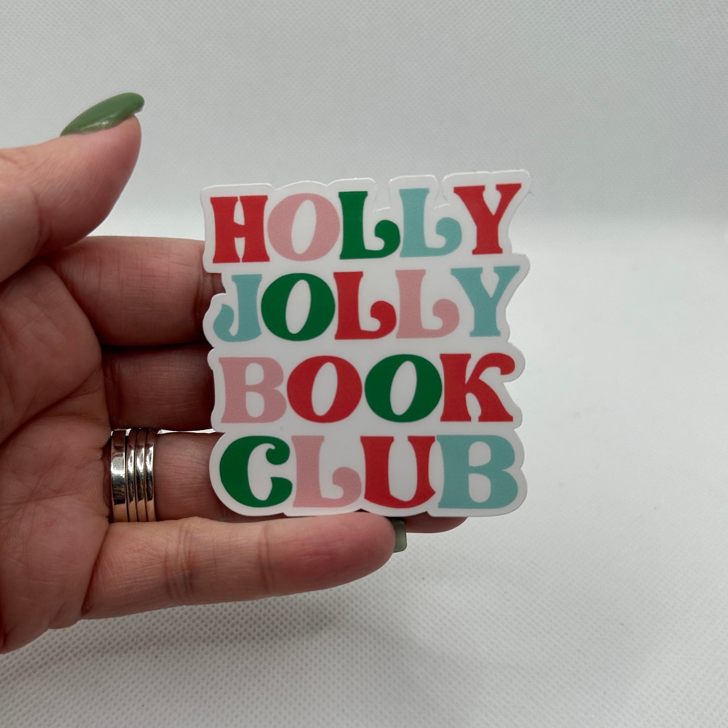 Holly Jolly Book Club - Sticker