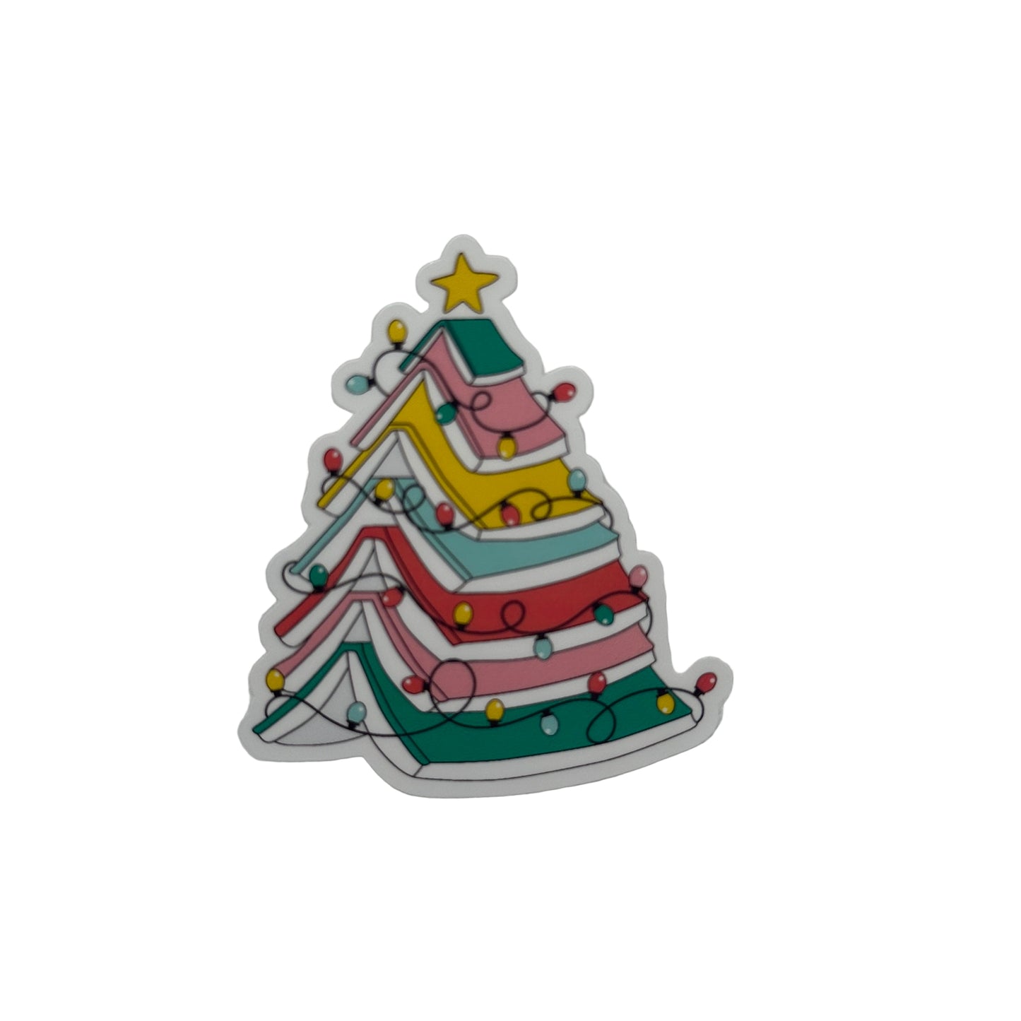 Book Christmas Tree - Sticker