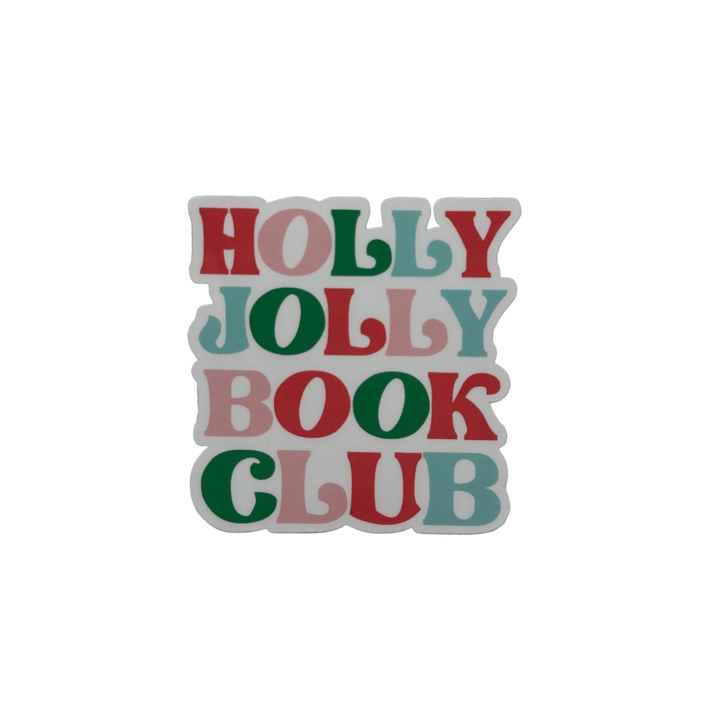 Holly Jolly Book Club - Sticker