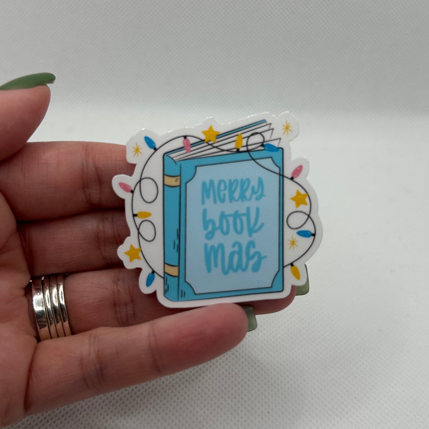 Merry Bookmas - Sticker