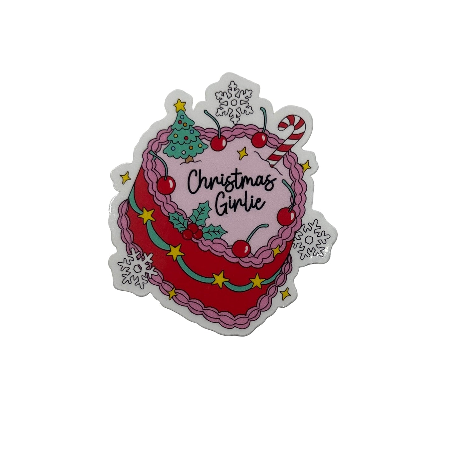 Christmas Girlie - Sticker
