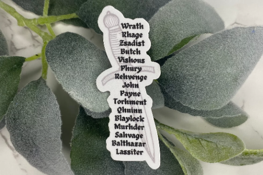 Black Dagger Brotherhood Sticker