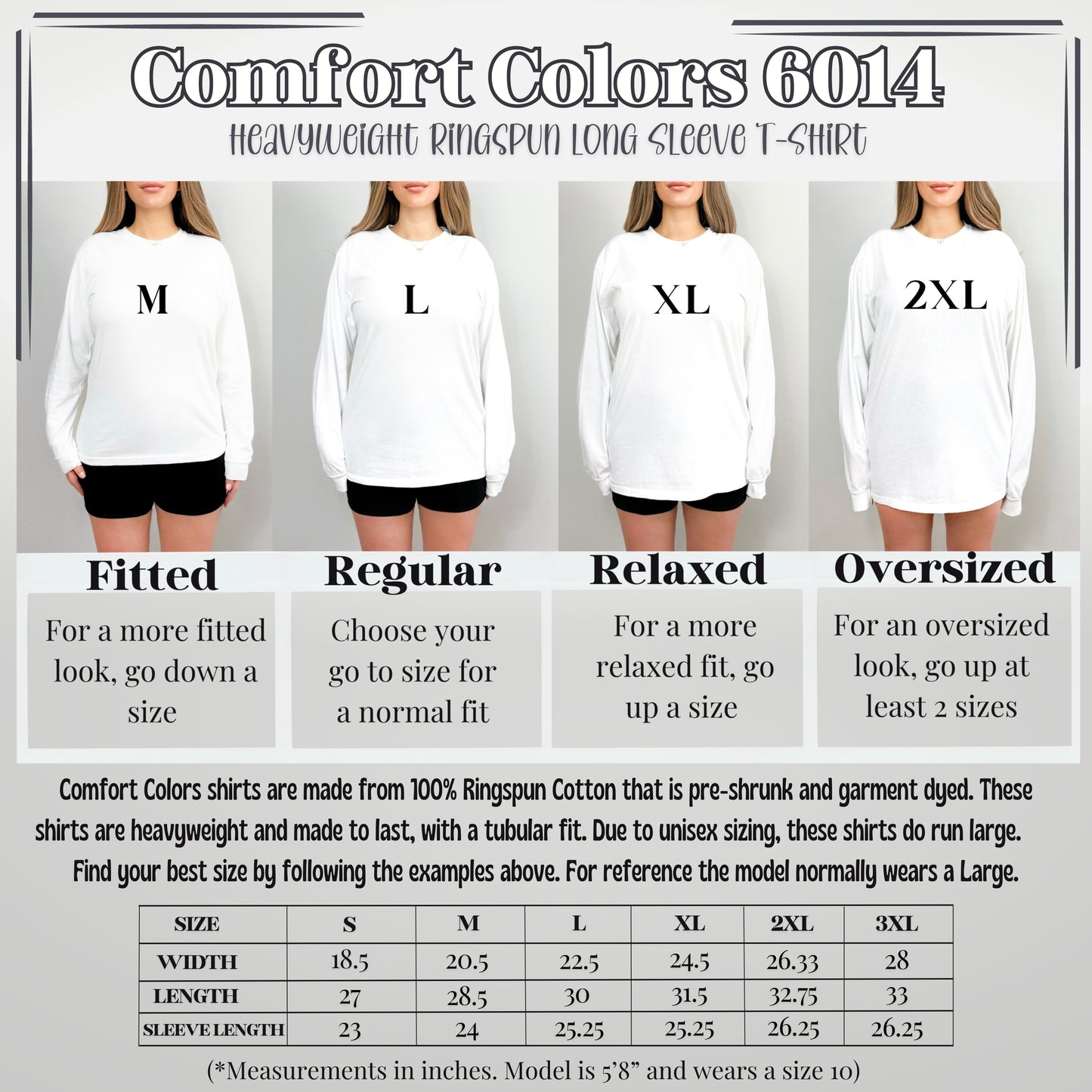 Black Bows - Comfort Colors Long Sleeve T-Shirt